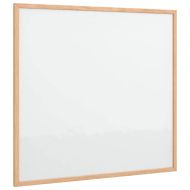 Магнитна бяла дъска с рамка от масивна борова дървесина 60x55 см