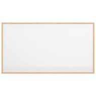 Магнитна бяла дъска с рамка от масивна борова дървесина 100x55 см