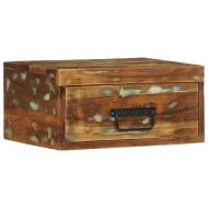 Стенно нощно шкафче от масивна дървесина възстановено