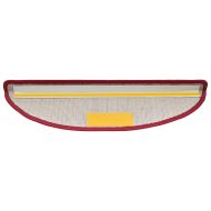 Изтривалки за стълби, 30 бр., 56x17x3 см, червени, полукръгли