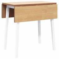 трапезна маса бяла масивна дървесина гума