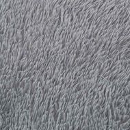 Шаги килим с дълъг косъм, NAVARRA, сребристо сив, 120x120 см