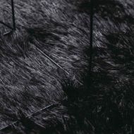 Шаги килим с дълъг косъм, NAVARRA, черен, 240x340 см, полиестер