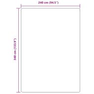 Шаги килим с дълъг косъм, NAVARRA, черен, 240x340 см, полиестер