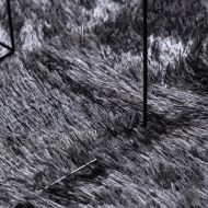 Шаги килим с дълъг косъм, NAVARRA, тъмно сив, 240x340 см