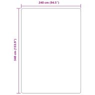 Шаги килим с дълъг косъм, NAVARRA, тъмно сив, 240x340 см