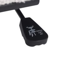 Въртящ се офис стол, кремав, Къдрава вълна, текстил