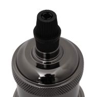 Лампи 2 бр. лъскави черни E27