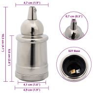 Лампи 2 бр. сатениран никел E27