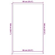 Изтривалка за врата синя 90x150 cm