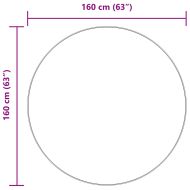 Шаги килим с дълъг косъм, NAVARRA, кремав, 160x160см, полиестер