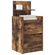 Нощни шкафчета с 2 чекмеджета 2 бр., опушен дъб 38x34x80 см
