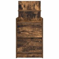Нощни шкафчета с 2 чекмеджета 2 бр., опушен дъб 38x34x80 см