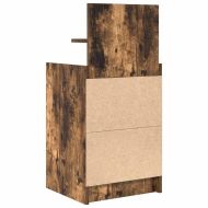 Нощни шкафчета с 2 чекмеджета 2 бр., опушен дъб 38x34x80 см