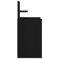 Нощни шкафчета с 2 чекмеджета 2 бр., черно 38x34x80 см