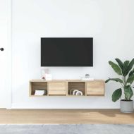 ТВ шкафове 2 бр дъб сонома 60x31x25,5 см инженерно дърво