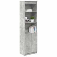 Висок шкаф, Бетонно сиво, 50x35x180 cм инженерно дърво