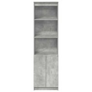 Висок шкаф, Бетонно сиво, 50x35x180 cм инженерно дърво