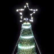 LED коледна елха 1028 светодиода студено бяло 403 см
