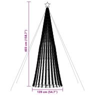 LED коледна елха 1028 светодиода студено бяло 403 см