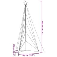 LED коледна елха 615 светодиода синьо 404,5 см