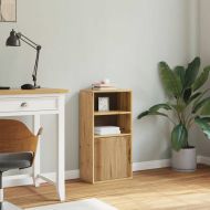 Страничен шкаф ODDA 40x24x79 cm масивна дървесина бор