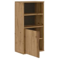 Страничен шкаф ODDA 40x24x79 cm масивна дървесина бор