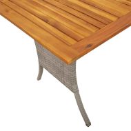 Градински диван с 3 седалки и възглавници&Маса Светлосиво