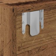 ТВ шкафове 2 бр Старо дърво 80x31x25,5 см инженерно дърво