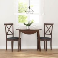 Трапезни столове с възглавници 2бр Кафяв масивна дървесина гума