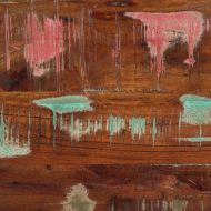 TV шкаф 100x30x25 cm Масивна дървесина Възстановена