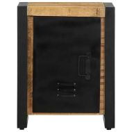 Нощни шкафове 2 бр твърдо грубо дърво Манго