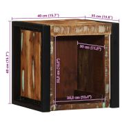 Нощно шкафче Multicolour Масивна дървесина Възстановена