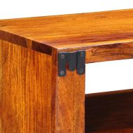 Стенен ТВ шкаф Многоцветен 90x30x30 Масивна дървесина Акация