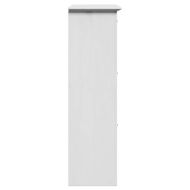 vidaXLL стелаж за обувки "BODO" White 80x35x118 cm