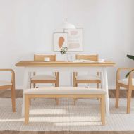 Пейка 110 cm Масивна дървесина Гума