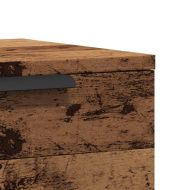 Нощни шкафчета за стенен монтаж, 2 бр, cтаро дърво, 34x30x20 см