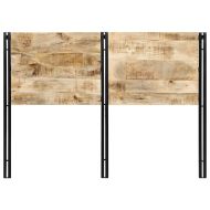 табла за глава 140 cm масивно дърво манго и желязо