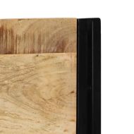 табла за глава 140 cm масивно дърво манго и желязо