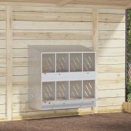 Кутия за гнездене на пилета с 8 отделения, галванизиран