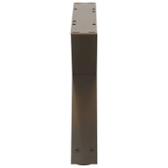 Крака за масичка за кафе, 2 бр., естествена стомана, 60 x (30-31,3) см, стомана