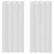 Пердета от воал с втулки, 2 бр, бяло