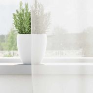 Пердета от воал с прът джобове, 2 бр, бяло