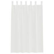 Пердета от воал с прът джобове, 2 бр, бяло