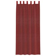 Пердета от воал с прът джобове, 2 бр, виненочервено