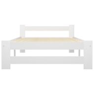 Рамка за легло, бяла, бор масив, 90х200 см