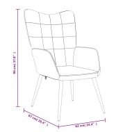 Релаксиращ стол, син, плат