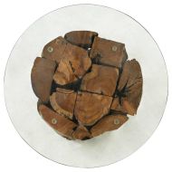 Маса за кафе, тиково дърво плавей масив, 60 см