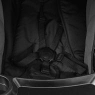 Бебешка количка 3-в-1, тъмносиво и черно, стомана