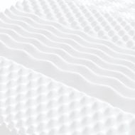 Канапе с изтеглящо легло и матраци синьо 100x200 см кадифе
